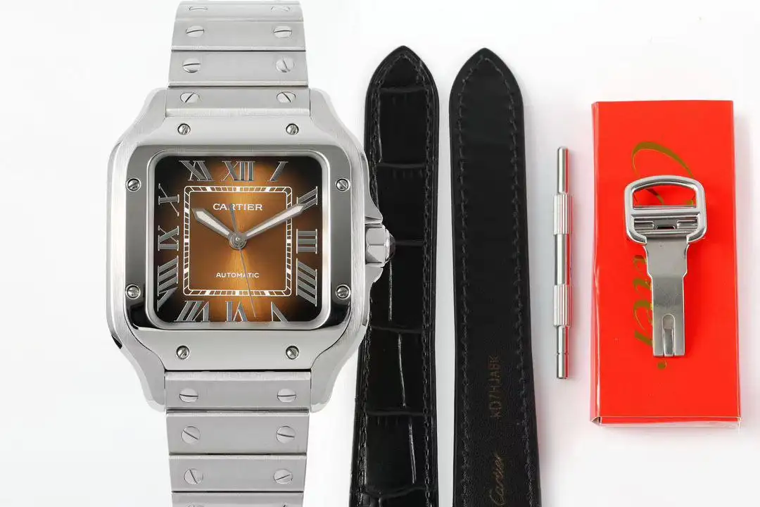 Cartier Santos Cartier Brown Superclone